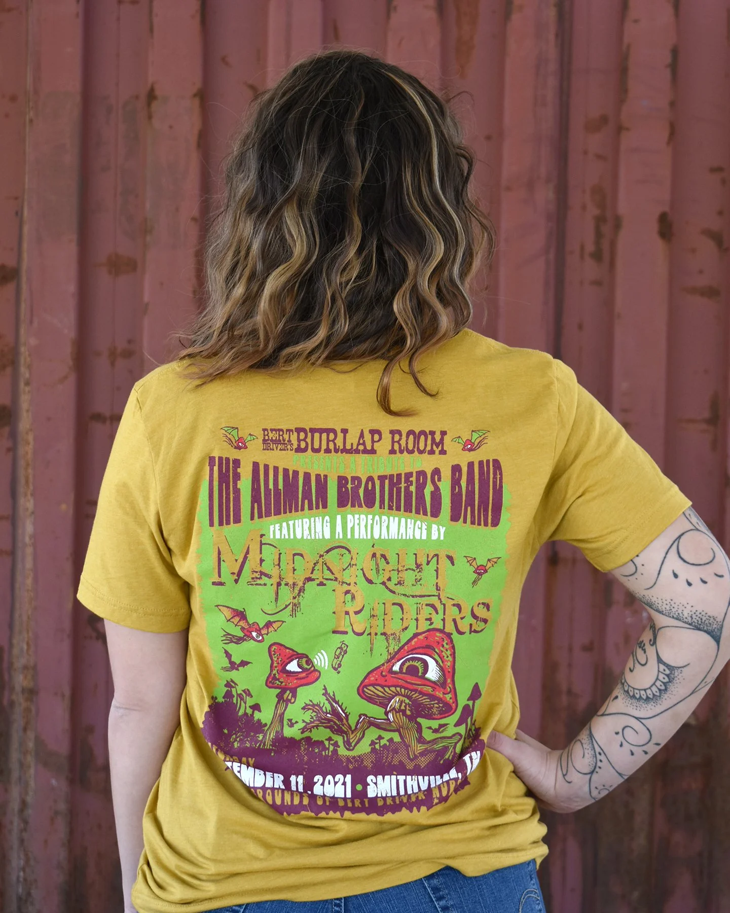 Bert Driver Burlap Room Allman Brothers Tribute Shirt — Bert